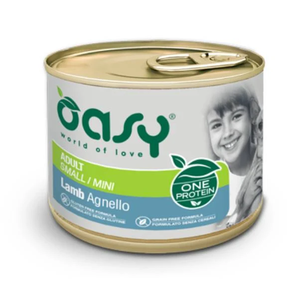 Oasy One Animal Protein Adult Mini Agnello - Umido Cani - 200 g