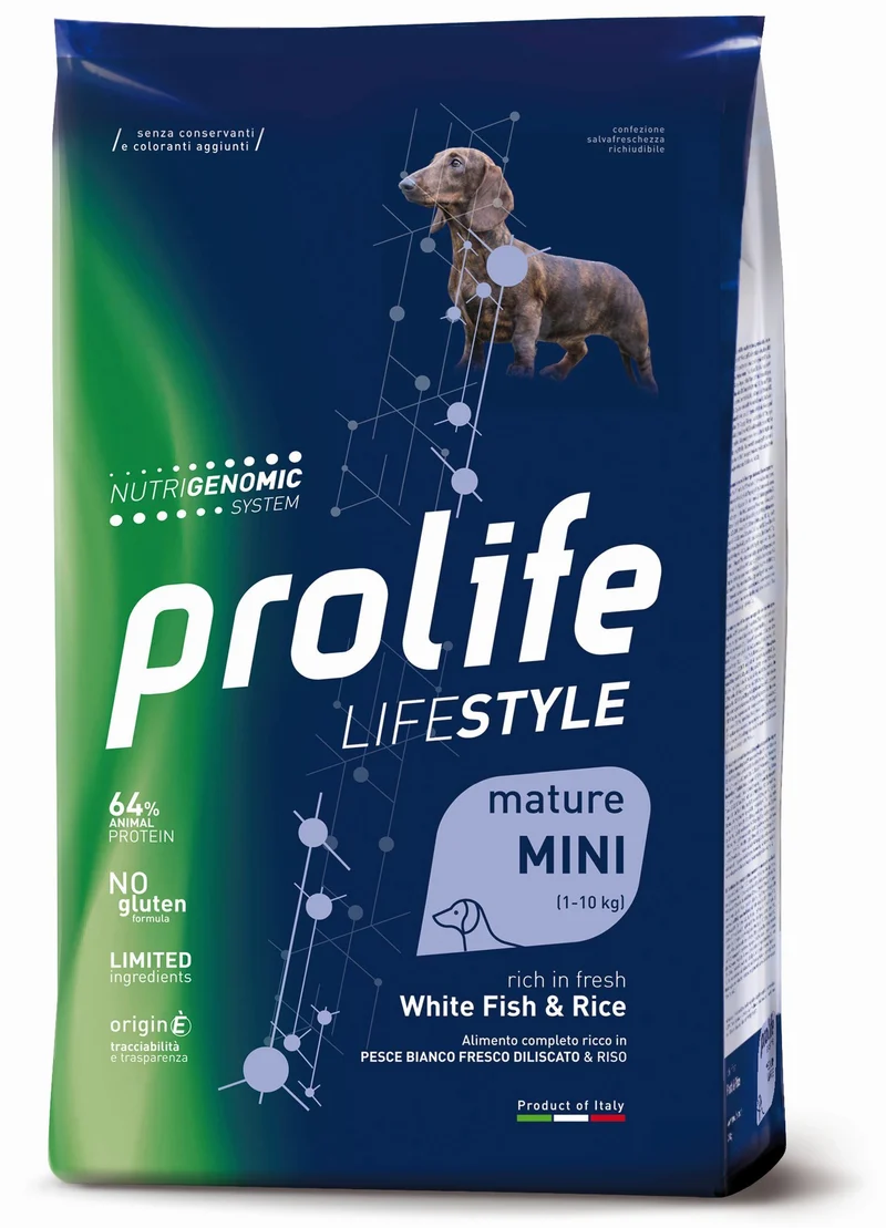 Prolife Cane Lifestyle Mature Mini Pesce Bianco & Riso 600 g