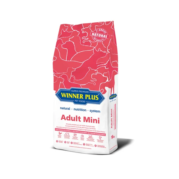 Winner Plus Adult Mini - Crocchette per Cani Adulti di Piccola Taglia - 3 kg
