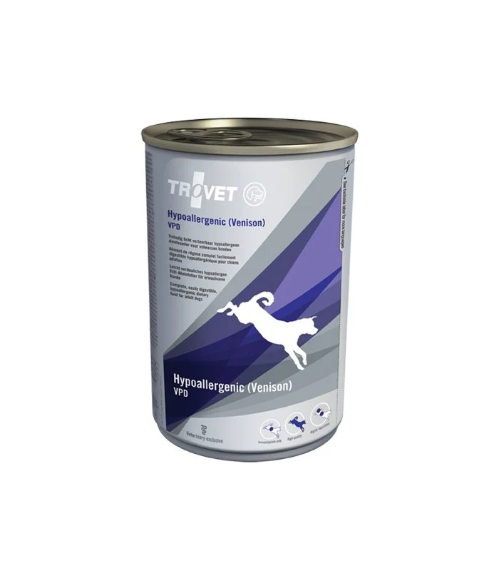 Trovet Umido Cane Hypoallergenic - Cibo Umido al Cervo per Cani Sensibili - 400g