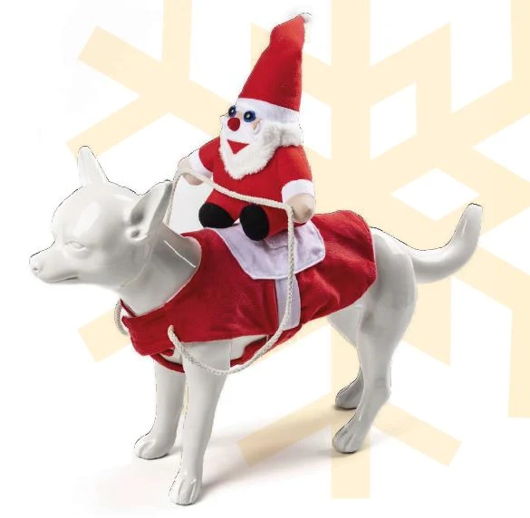 LEO PET XMAS CANE COSTUME DA BABBO NATALE TG. "M"