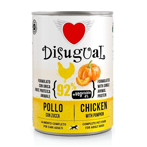 DISUGUAL CANE VEGETABLE ADULTO POLLO & ZUCCA LATTINA 400 GR