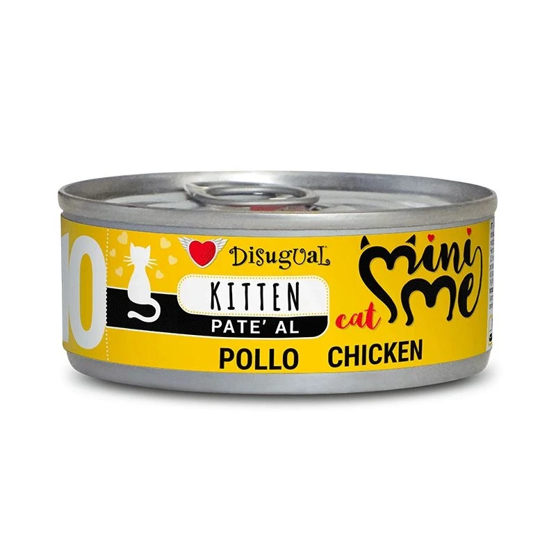 Disugual Gatto Minime (10) Kitten Pollo Lattina 85 g