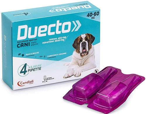 DUECTO CANE SPOT-ON CF. (4 PIPETTE) 40-60 KG