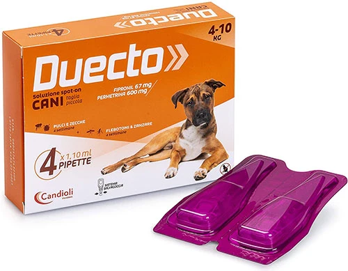 DUECTO CANE SPOT-ON CF. (4 PIPETTE) 4-10 KG