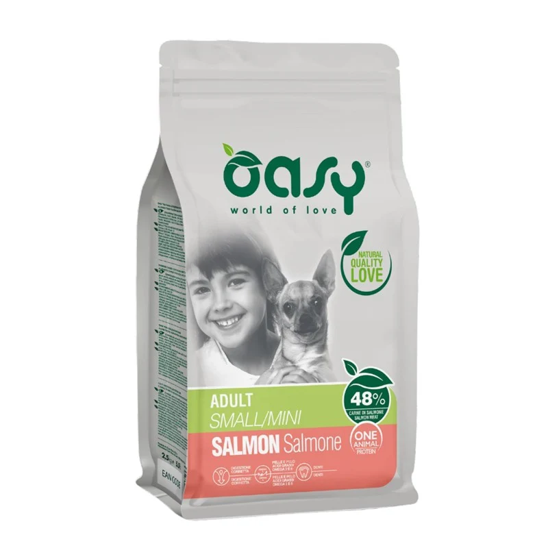 Oasy One Animal Protein Adult Small/Mini Salmone - 800 g