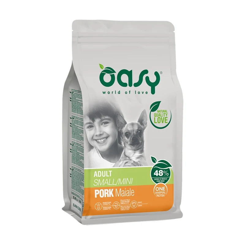 Oasy One Animal Protein Adult Small/Mini Maiale - 800 g