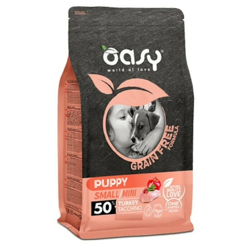 Oasy Grain Free Puppy Small/Mini Tacchino - Senza Cereali - 800 g