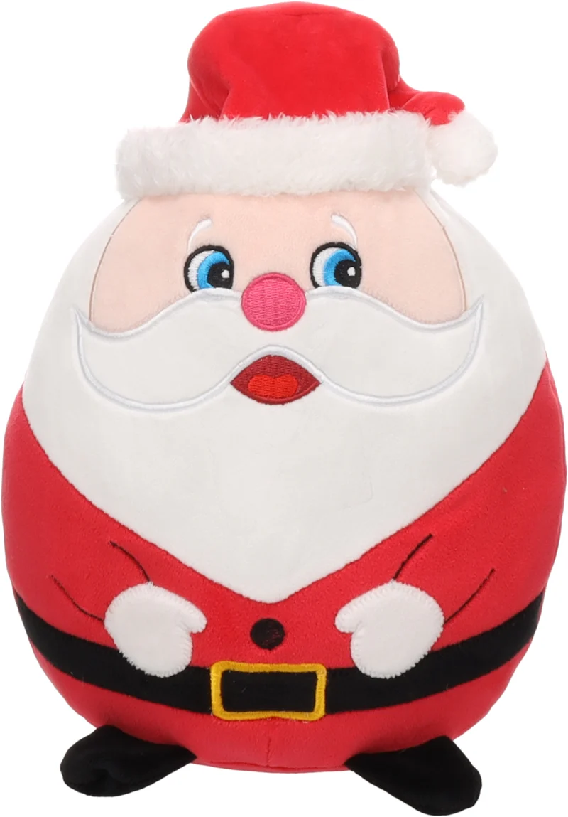 FLAMINGO XMAS CANE GIOCO IN PELUCHE "BOLLA" BABBO NATALE 19x14x25 CM