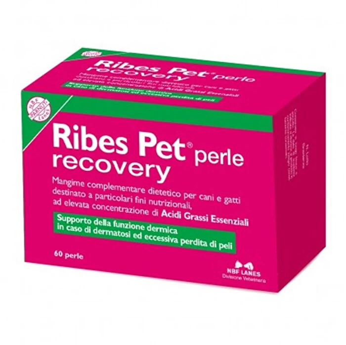 NBF Lanes Ribes Pet Recovery - Supporto Funzione Dermica Cani e Gatti - 60 Perle