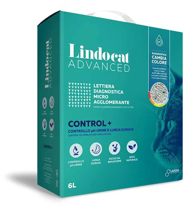 Lindocat Control+ - Lettiera per Gatti per un Massimo Igiene - 6 Lt