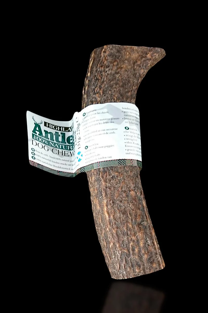 Highland Antler L - Snack Masticativo Naturale Duraturo - Taglia L (150-220g)