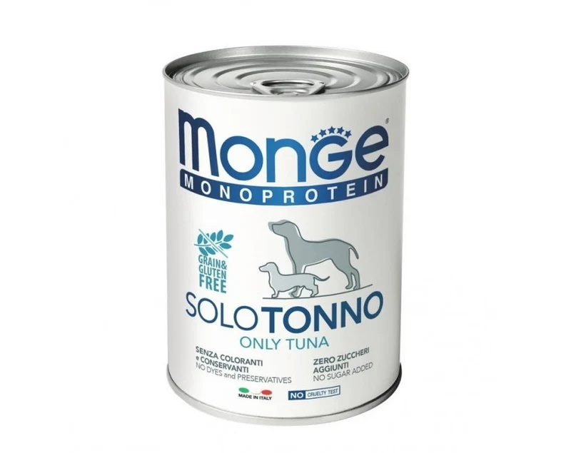 MONGE CANE MONOPROTEIN LATTINA ADULTO SOLO TONNO 400 GR