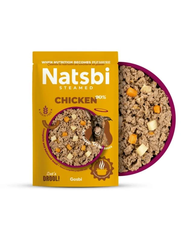 GOSBI CANE NATSBI STEAMED BUSTA ADULTO POLLO 500 GR