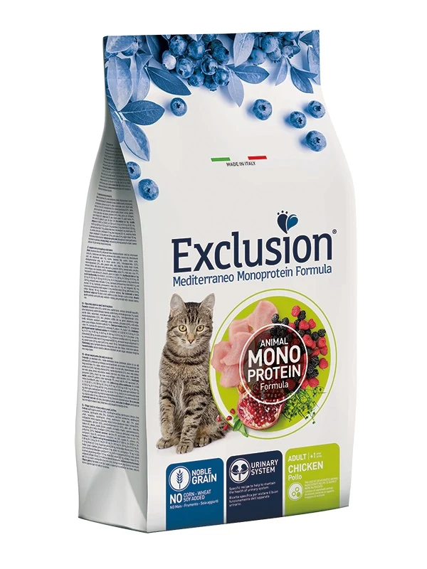EXCLUSION GATTO MEDITERRANEO ADULTO POLLO 1,5 KG