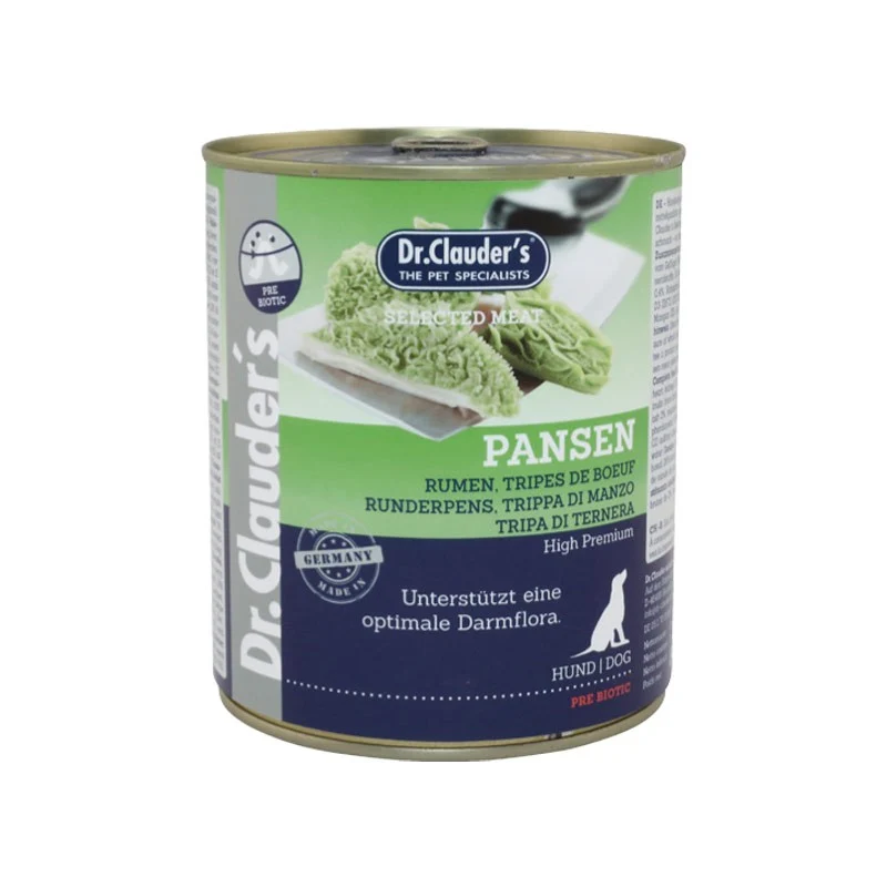Dr. Clauder's Selected Meat Trippa - Umido Monoproteico Naturale per Cani - 800g