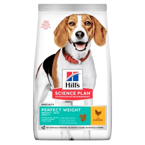 Hill's Canine Adult Perfect Weight Medium Chicken 2 kg New