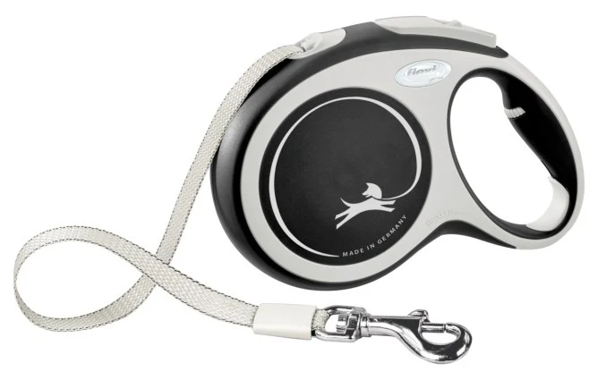 FLEXI GUINZAGLIO NEW COMFORT FETTUCCIA "S" 5 MT NERO
