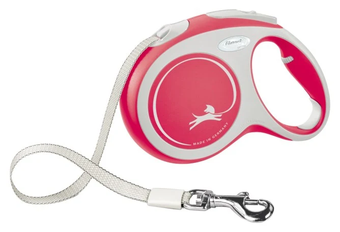 FLEXI GUINZAGLIO NEW COMFORT FETTUCCIA "M" 5 MT ROSSO