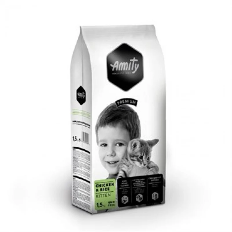 Amity Gatto Premium Kitten - Crocchette per lo Sviluppo del Gattino - 1,5 kg