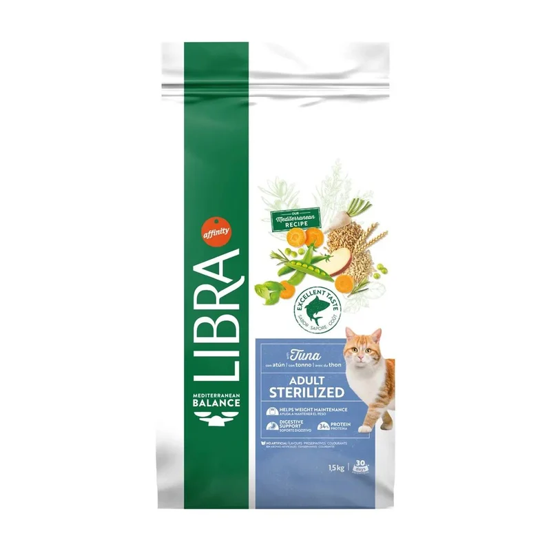 Libra Gatto Adult Sterilizzato Tonno - Crocchette Gatti - 1,5 kg