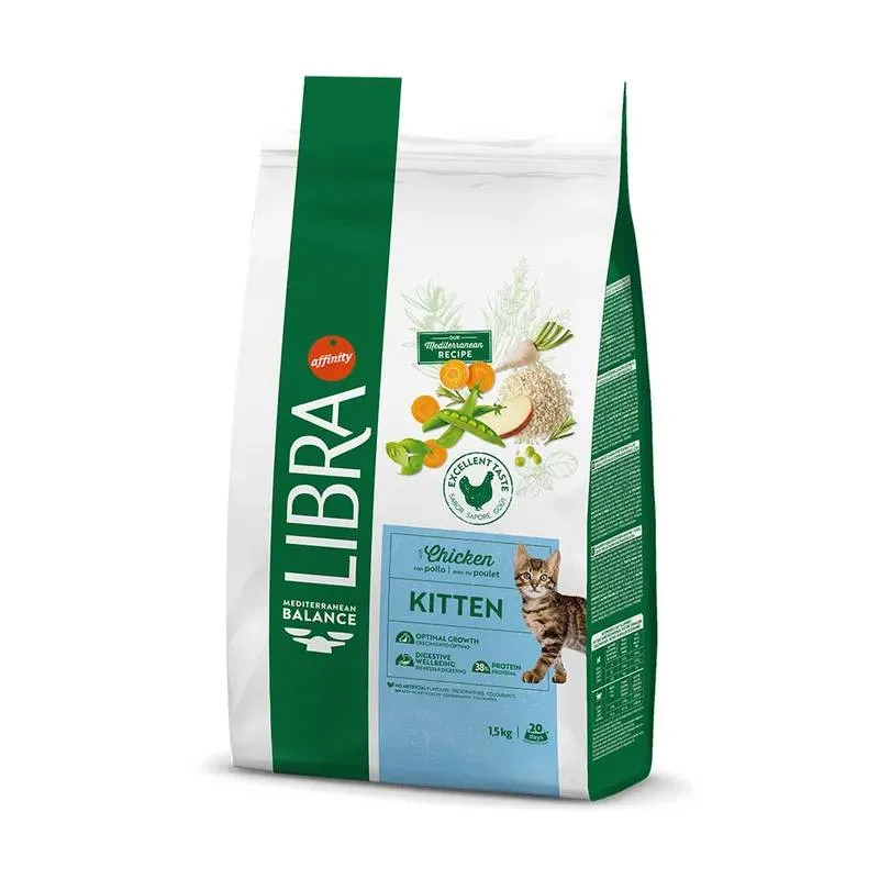 Libra Gatto Kitten - Crocchette Nutrienti per Gattini in Crescita - 1,5 kg