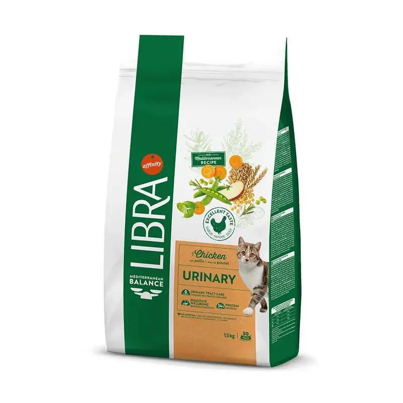 Libra Gatto Urinary - Crocchette per Salute Apparato Urinario Gatti - 1,5 kg