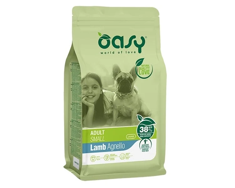 Oasy Cane Lifestage Adulto Small Agnello 1 kg New Pack