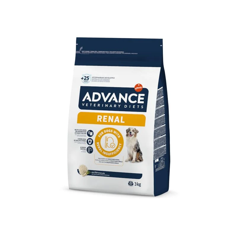 Advance Renal Failure Cane - Alimento Veterinario per Funzione Renale - 3 kg