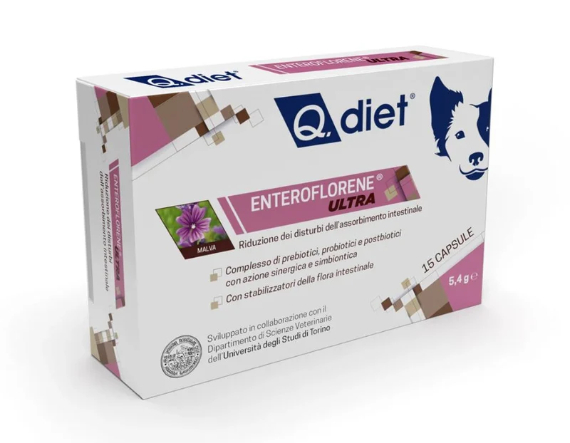 Q.DIET CANE ENTEROFLORENE ULTRA 15 CPR