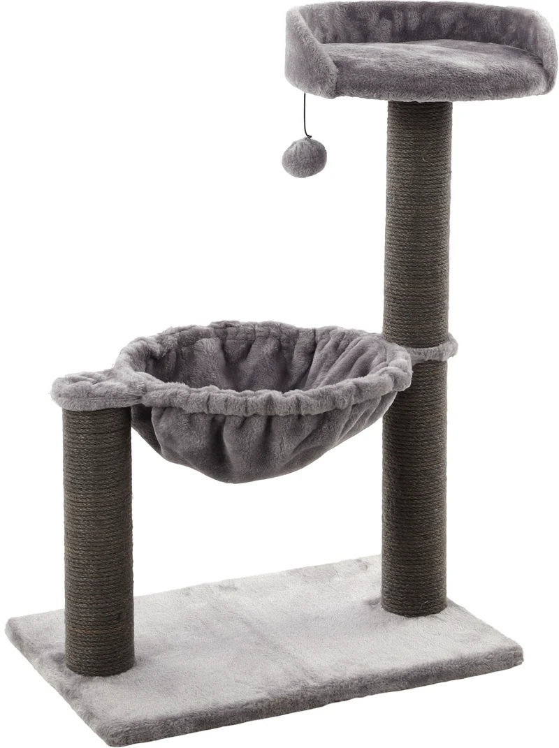 FLAMINGO GATTO TIRAGRAFFI "WILMA" 58x33x69 CM GRIGIO