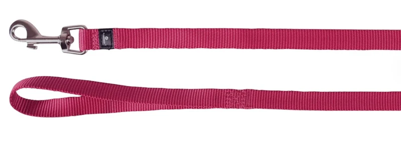 FLAMINGO CANE GUINZAGLIO IN NYLON "ZIGGI" 130 CM x 15 MM ROSSO CILIEGIA