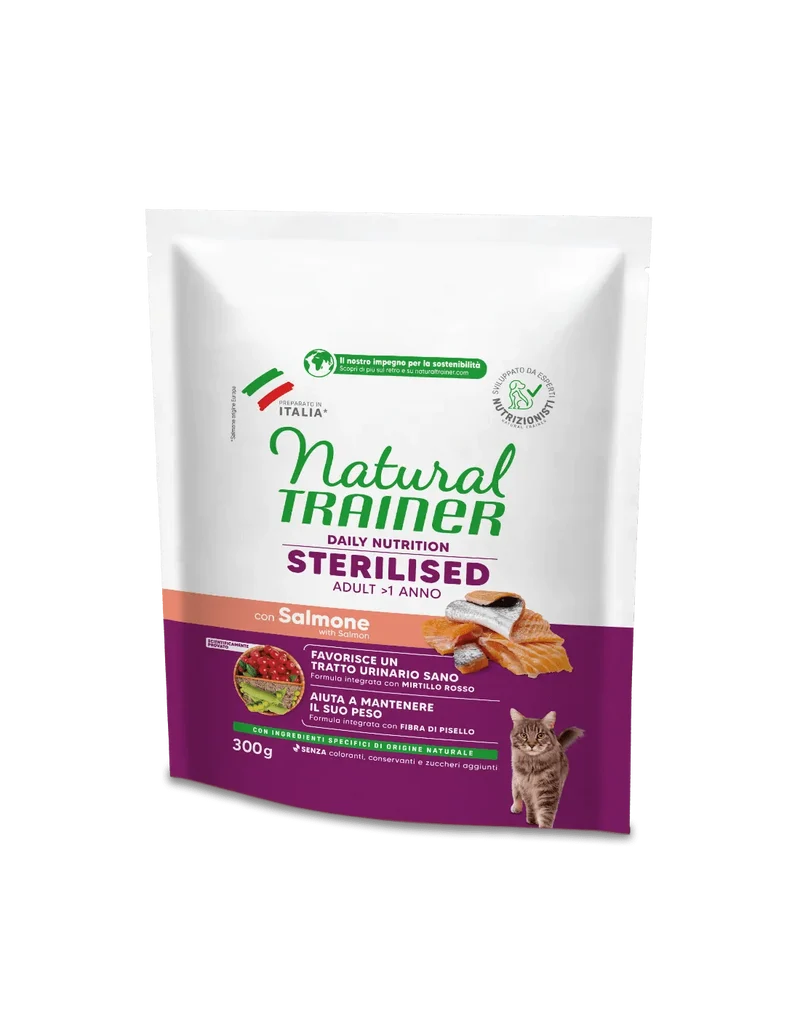 Trainer Natural Gatto Adult Sterilizzato Salmone - 300 g