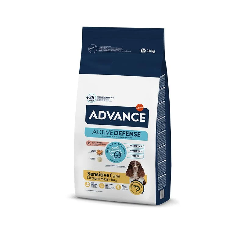 Advance Sensitive Medium/Maxi Salmone e Riso - Crocchette Cani Sensibili - 12 kg