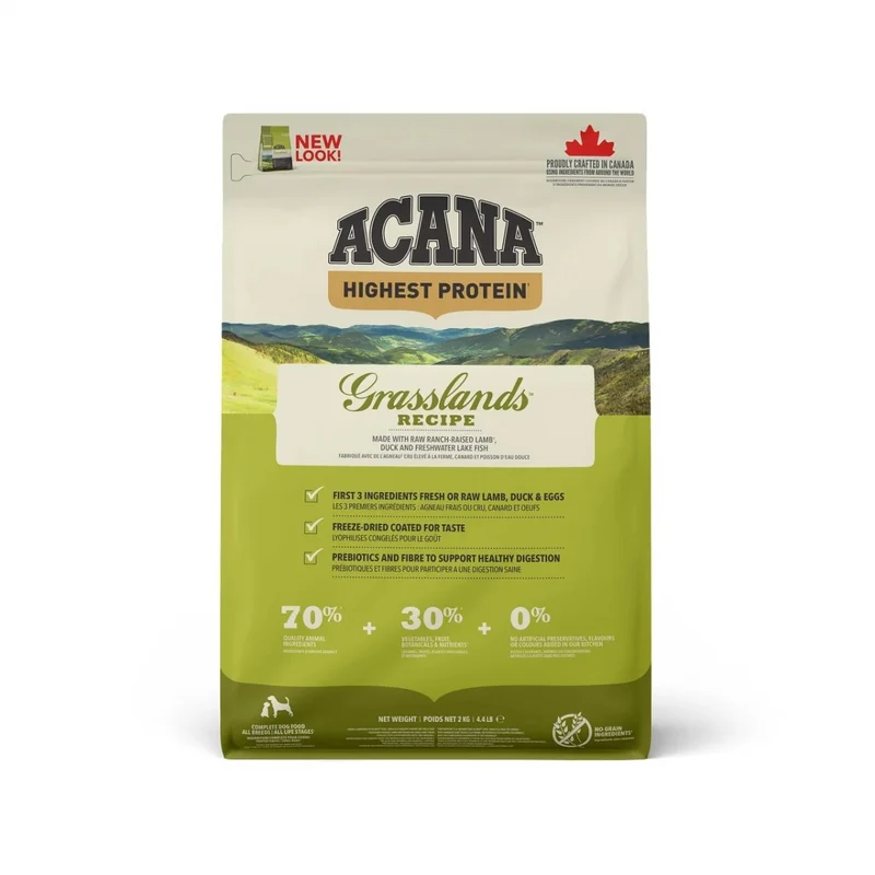Acana Regionals Grasslands - Crocchette per Cani con Agnello e Anatra - 11,4 kg