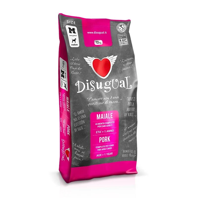 DISUGUAL CANE ADULTO MEDIUM MAIALE 12 KG