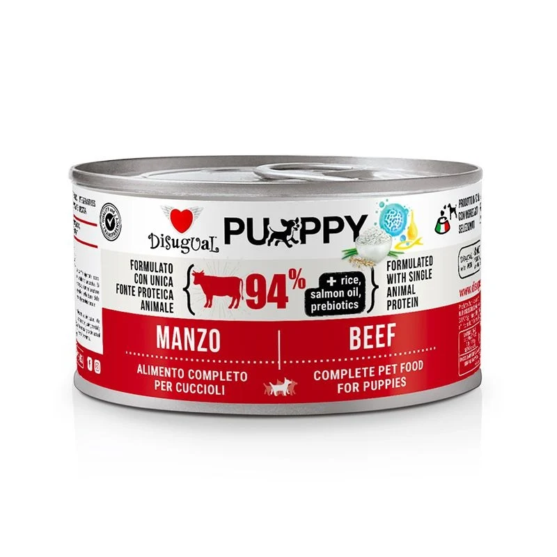 Disugual Cane Puppy Monoproteico Manzo Lattina 150 g