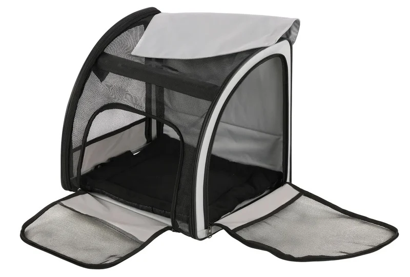 Flamingo Trasportino per Sedile Auto " Rey" 45X38,5X41 cm Grigio Chiaro