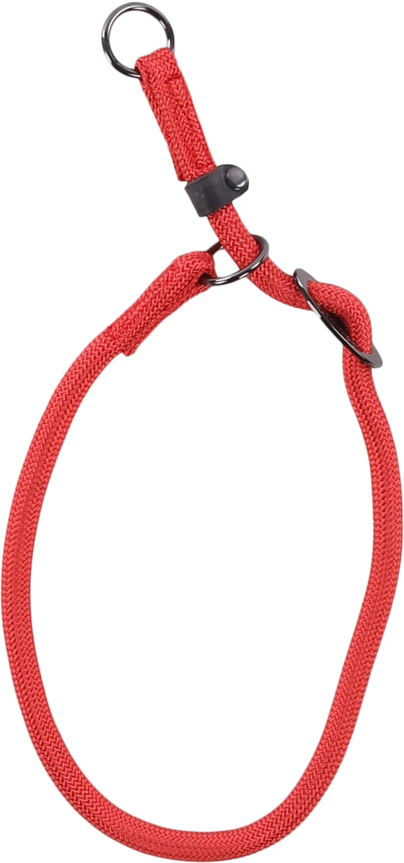 FLAMINGO CANE COLLARE IN NYLON ANTI-TIRO "AIDEN" 12 MM x 60 CM ROSSO