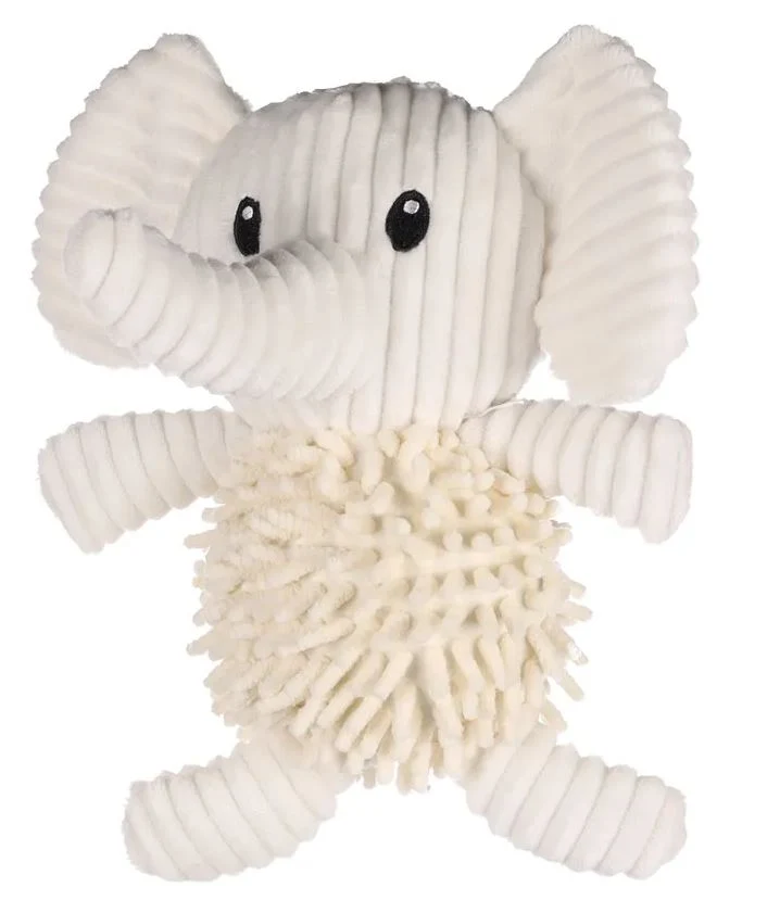 FLAMINGO CANE GIOCO PELUCHE "FLUFA" ELEFANTE BEIGE 25x16x25 CM