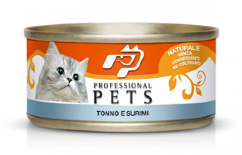 Pet Professional Gatto Adulto Tonno & Surimi Lattina 70 g