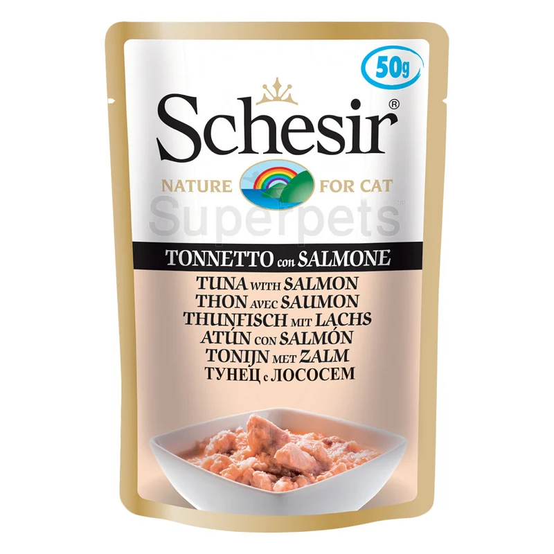 Schesir Gatto Busta in Jelly Adulto Tonnetto & Salmone 50 g