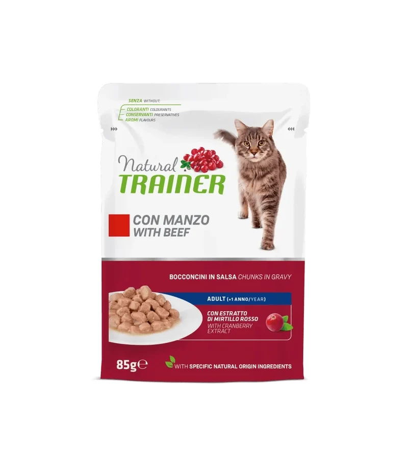 Trainer Gatto Natural Adulto Manzo 85 g