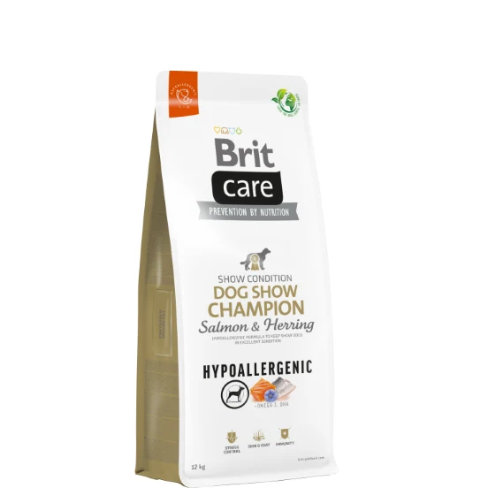 BRIT CARE CANE HYPOALLERGENIC ADULT DOG SHOW CHAMPION SALMON & HERRING 12 KG