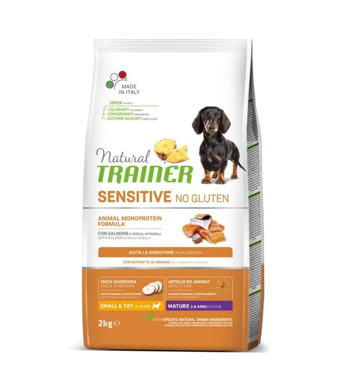 Trainer Cane Natural Sensitive Mature Mini Salmone 2 kg