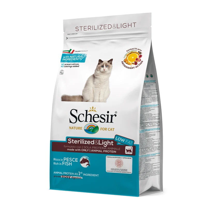 Schesir Gatto Maintenance Adulto Sterilizzato & Light Pesce 400 g
