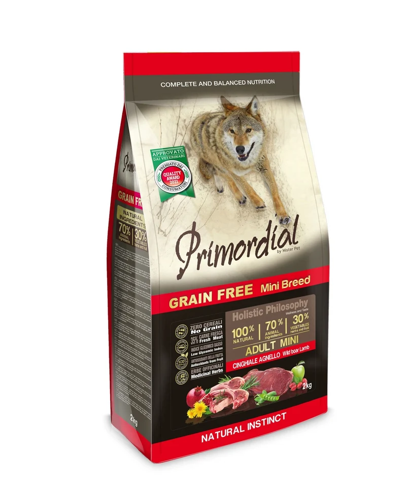 PRIMORDIAL CANE ADULTO MINI CINGHIALE & AGNELLO 2 KG