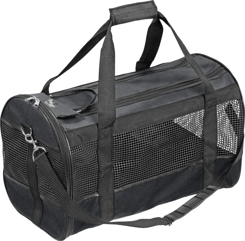 FLAMINGO TRASPORTINO A BORSA "DIVINA" 39x26x26 CM NERO