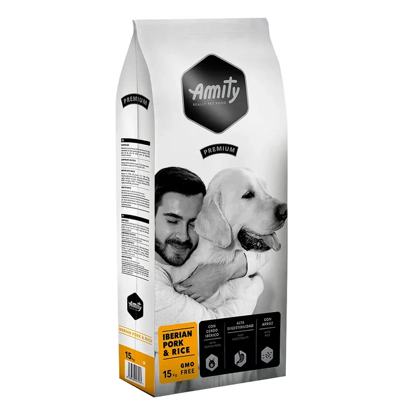 AMITY CANE PREMIUM ADULTO MAIALE IBERICO & RISO 15 KG