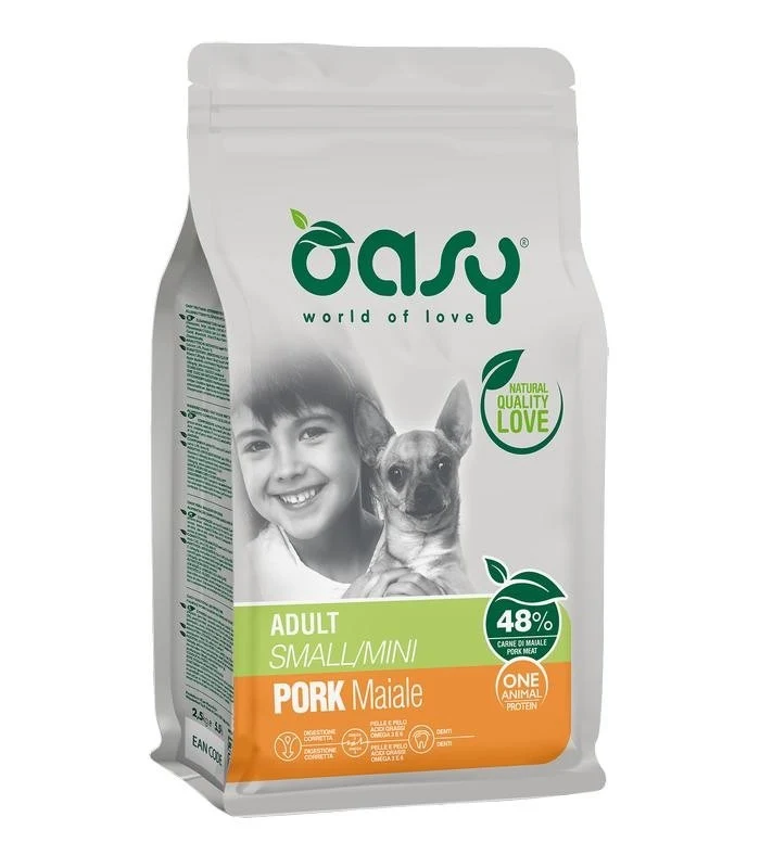 Oasy Cane OAP Adulto Small & Mini Maiale 800 g New Pack